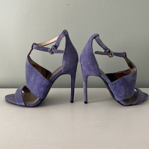 BCBG Blue Suede Heels